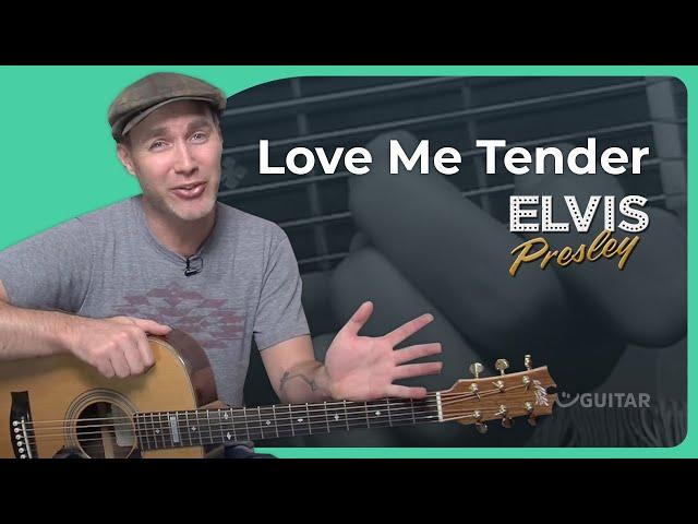 Love Me Tender Easy Guitar Lesson | Elvis Presley