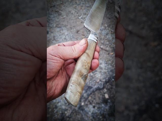 кованый кухонный нож ручной работы #кухонныеножи #knife #кованыйнож #edc