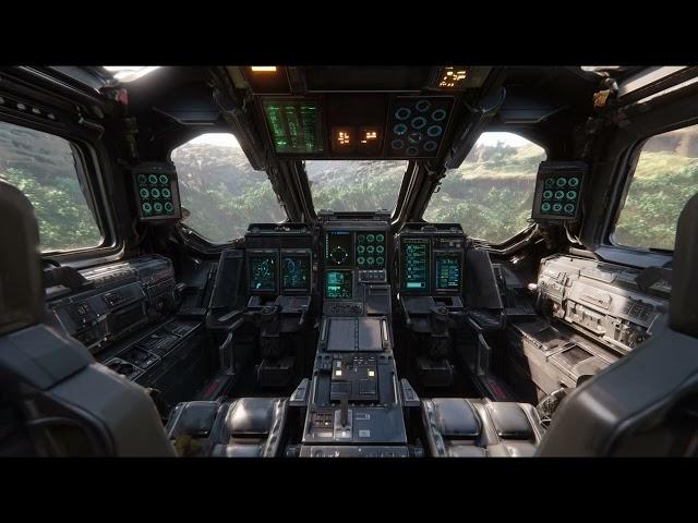 Radio Chatter from Mech Cockpit Ambience | Sci-Fi Ambiance for Sleep, Study, Relaxation