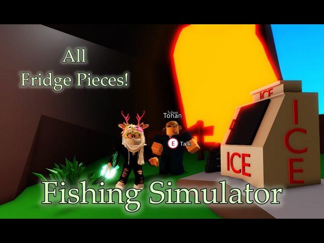 How To Find All Fridge Pieces! |Roblox: Fishing Simulator|