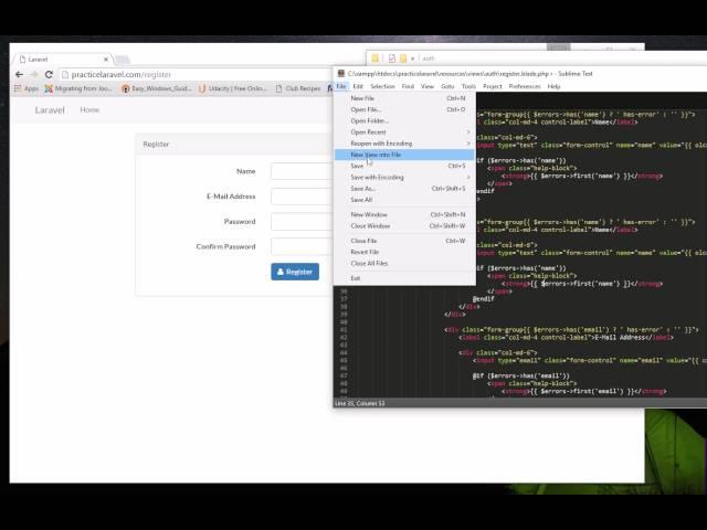 Laravel 5.2: How to customize view, controller, model to insert new user field