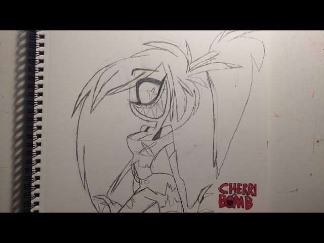 Drawing Cherri bomb from hazbin hotel