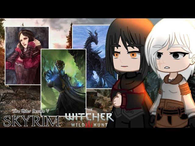 🩸TES: Skyrim e The Witcher 3 React ao Miraak, Serana e Alduin🩸 | TikToks BR | GC | #0163