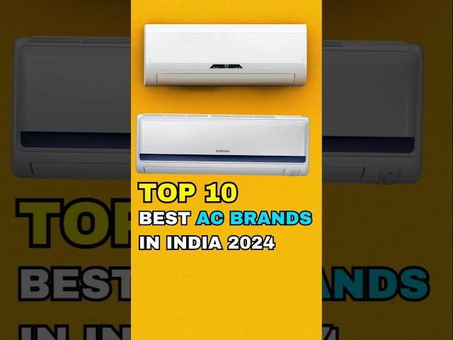 TOP 10 Best AC Brands In India 2024 #top10 #shorts #airconditioner