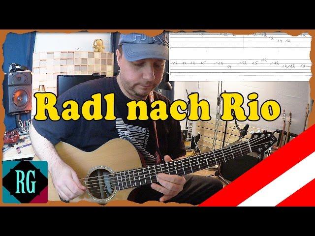  RADL NACH RIO ► OSTBAHN KURTI - Austropop Gitarre lernen + TABS (Lesson+Cover)