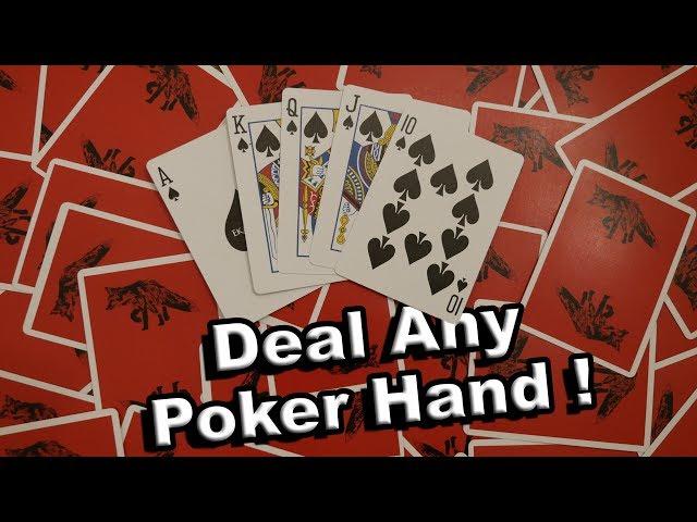 How To Deal Any Poker Hand! Learn Card Cheating Tutorial- Easy