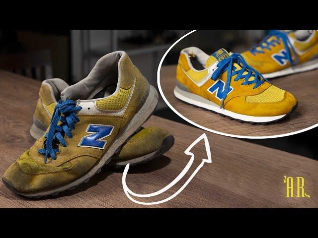 Cleaning and painting dirty New Balance|ASMR|Second chance for sneakers