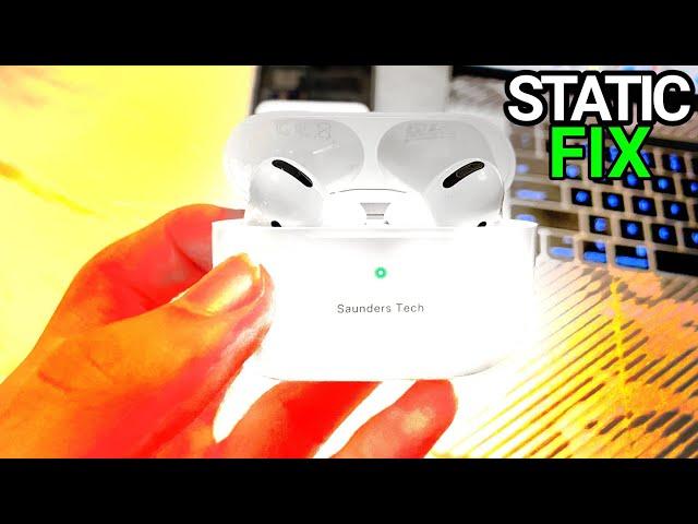 How To FIX AirPods Pro Crackling / Static Noise Sounds! (100% FIX)