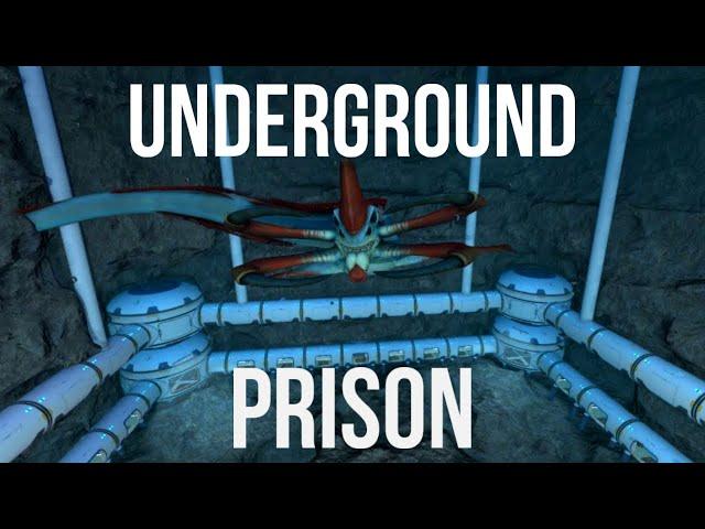 How I built an underground Leviathan Prison in Subnautica