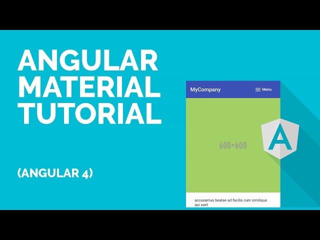 Angular 4 Material Tutorial