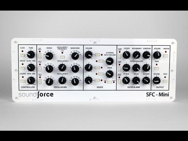 SoundForce SFC-Mini - Mini-V/Monark - Minimoog-style MIDI controller (prototype)