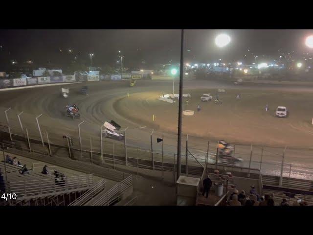 Heat 3 War Andy Forsberg Vs Justin Sanders Sprint Car Challenge Tour At Merced Speedway