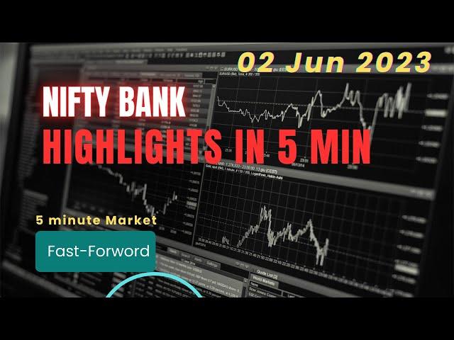 Bank Nifty Fast in 5 min 02-Jun-2023 | Fast Forward |  Market crash ? #bankniftytomorrow #banknifty