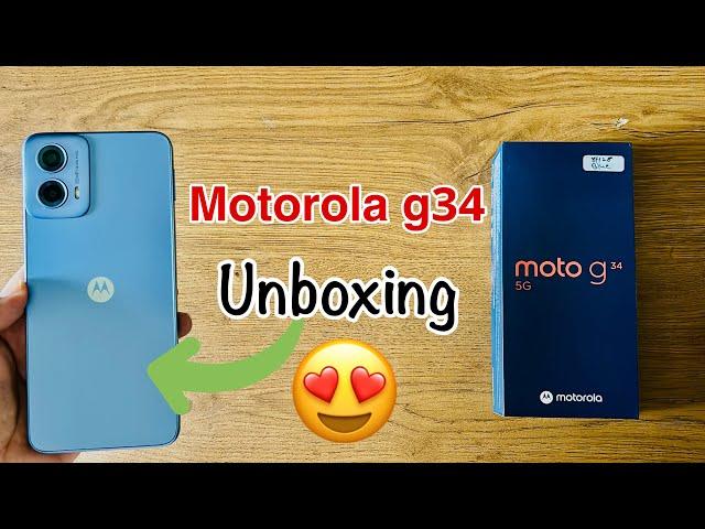 Motorola G34 Unboxing Hindi..!