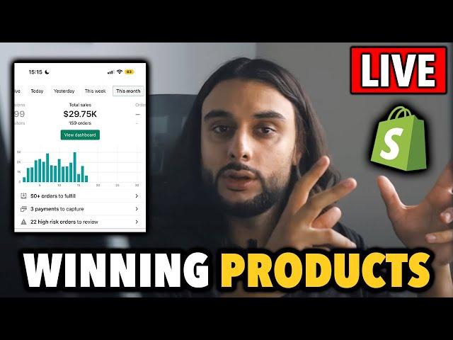  Shopify Dropshipping FINDING WINNING OCTOBER PRODUCTS LIVE With (THE ECOM KING)