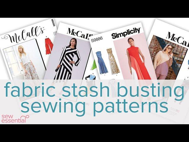 Fabric Stash Busting Sewing Patterns