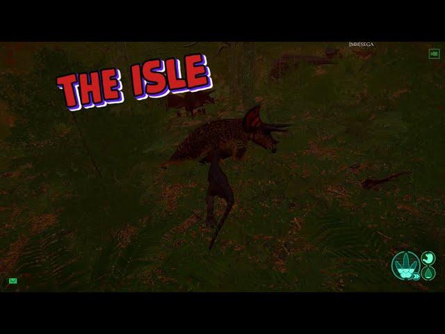 THE ISLE - Ютараптор развлекается с Трицератопсом!