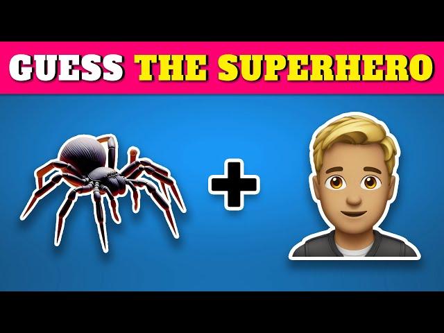 Guess the Superhero by Emoji | Superhero Quiz ‍️