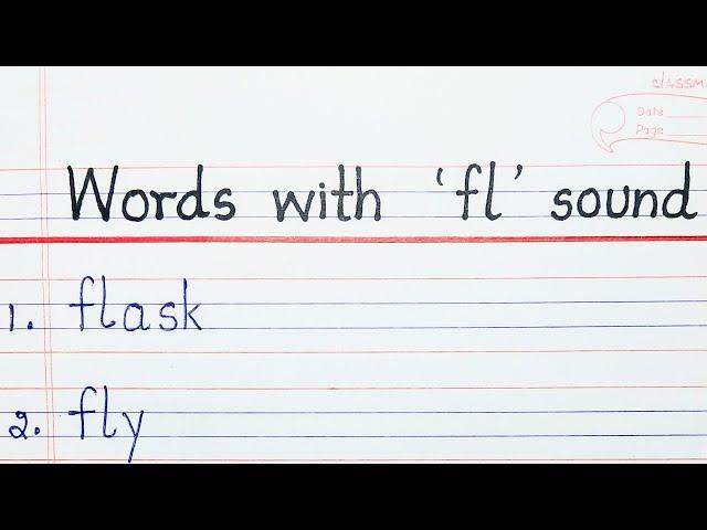 Words with fl sound