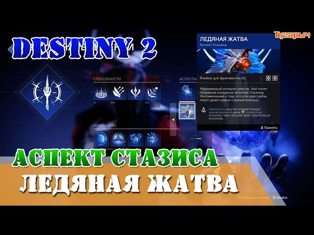 ЛЕДЯНАЯ ЖАТВА Аспект Стазиса Варлок Destiny 2