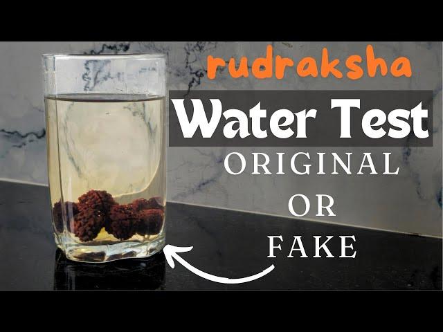 How to test Rudraksha original or fake by WATER?