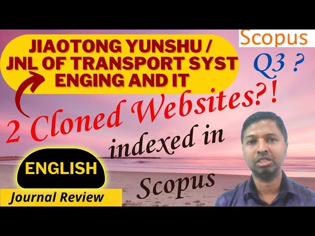 Christo Ananth - Jiaotong / Jnl of Transport Sys Engg and IT - Scopus - Genuine Review - English