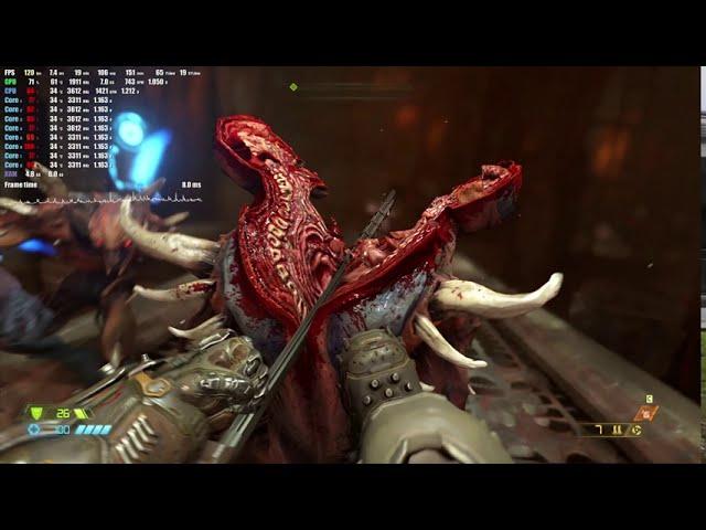 FX8300 + 1080TI тест в Metro и Doom