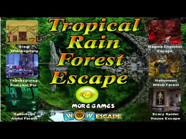 Wow Tropical Rain Forest Escape walkthrough wowescape.