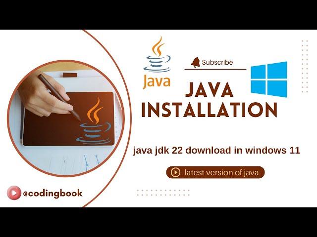 Java jdk installation in windows 11| java jdk 22 | latest version of java  @codingbook30