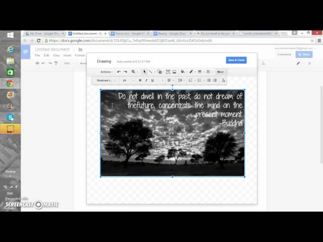 How to Write in a Picture on Google Docs