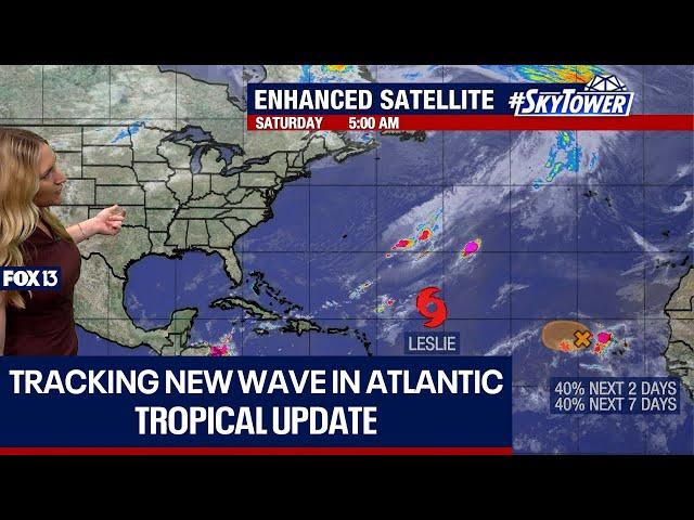 Newly developed wave in eastern Atlantic