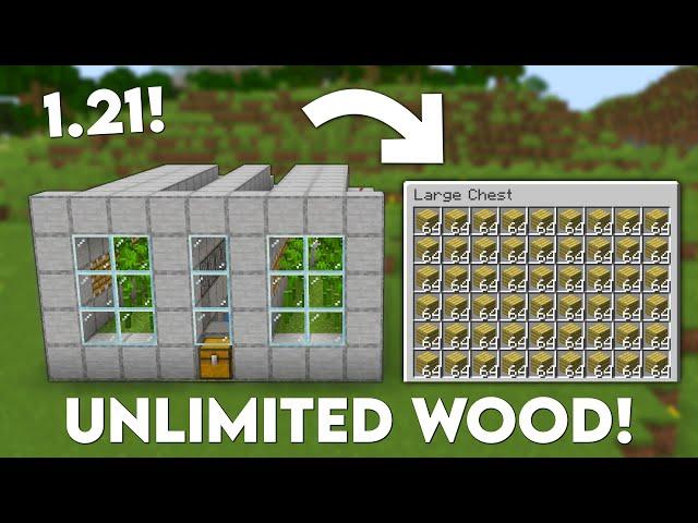 Minecraft: EASY WOOD FARM! (1.21 Tutorial)