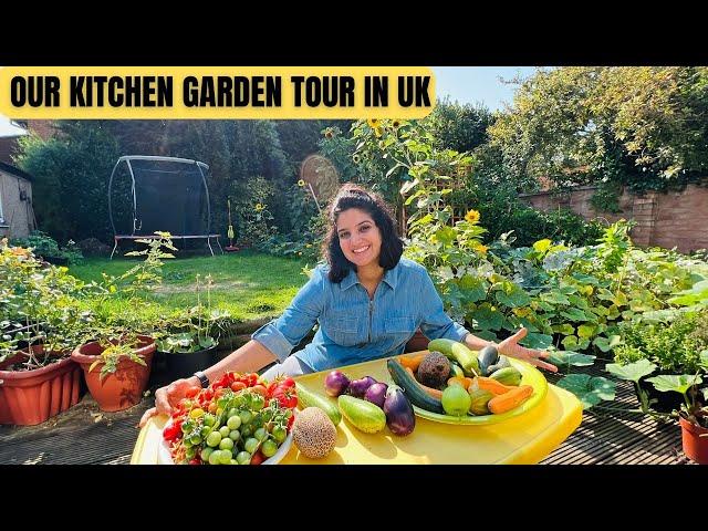 Tour of Our Kitchen Garden in UK  | Vegetable Garden Tour | Harvesting from Kitchen Garden