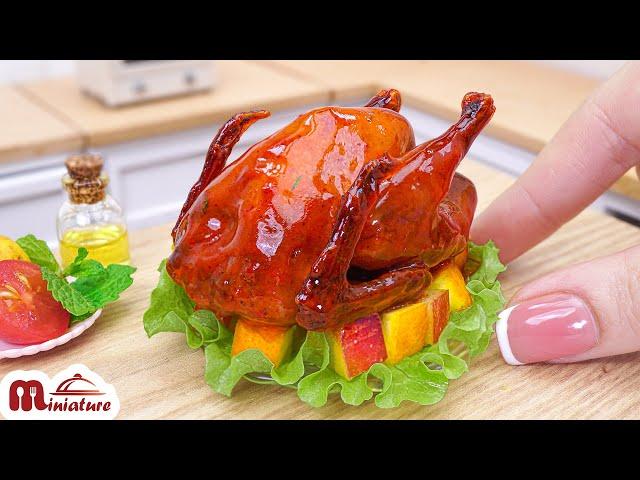 Yummy Miniature Roasted Garlic & Herb Chicken Recipe | ASMR Cooking Mini Food