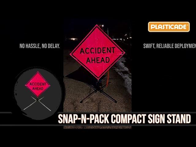 Plasticade Snap-N-Pack Foldable Sign Stand