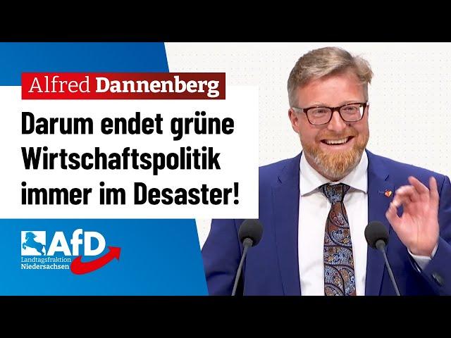 Darum endet grüne Wirtschaftspolitik immer im Desaster! – Alfred Dannenberg (AfD)