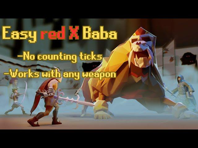 Easy way to red-X Baba - No counting ticks!