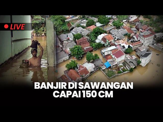 Banjir di Perumahan Asri Sawangan Depok, Tinggi Air Capai 1,5 Meter