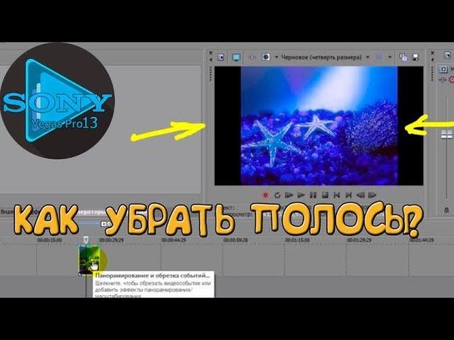 Как Убрать Сбоку Черные Полосы в Sony Vegas Pro