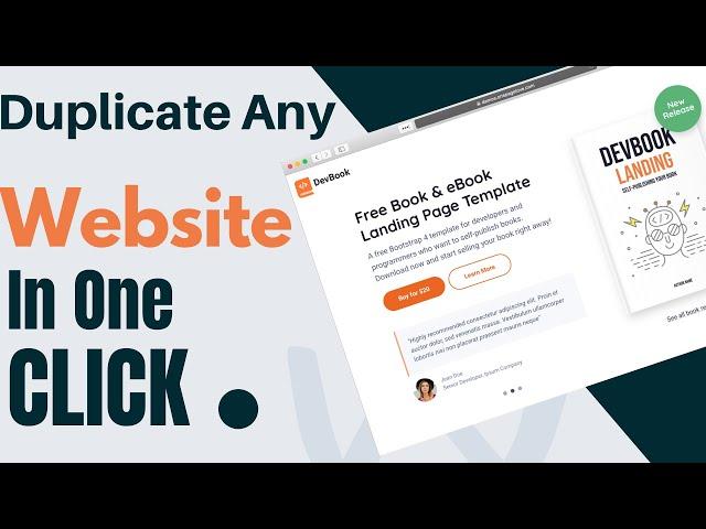 Duplicate Any Website/Landing Page In One Click [Crash Course]