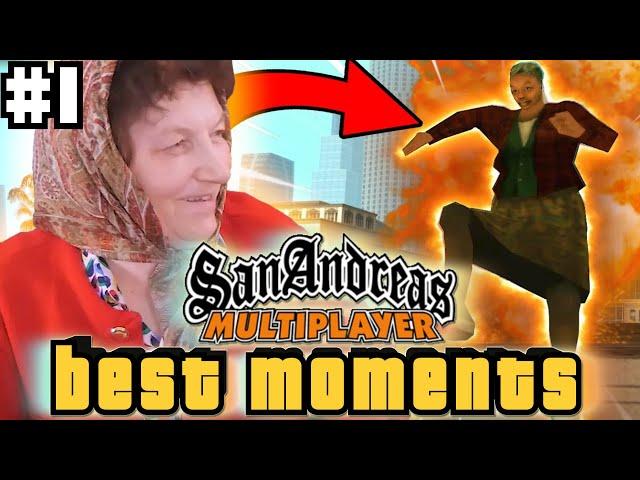 Babushka's Adventures in San Andreas Multiplayer - Best Moments in GTA SAMP #1