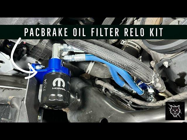 Packbrake Oil Filter Relocation Kit - Ram Rebel #pacbrake #ramtruck