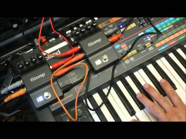 DigiTech iStomp Quick Demo with Synthesizer and Drum Machine