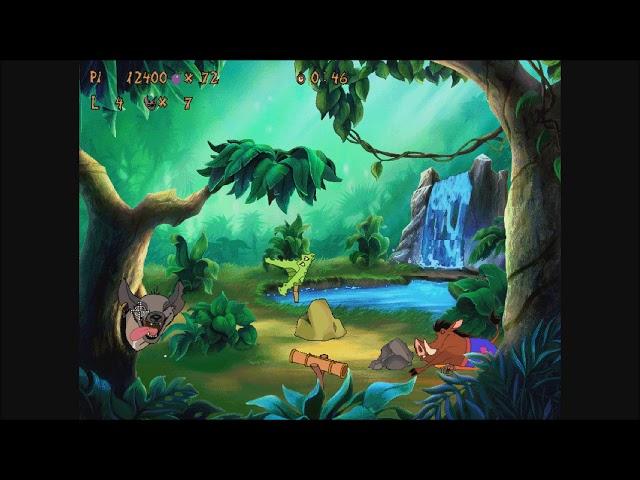 Timon & Pumbaa's Jungle Games: Part 4 - Sling Shooter (Gameplay/Walkthrough)