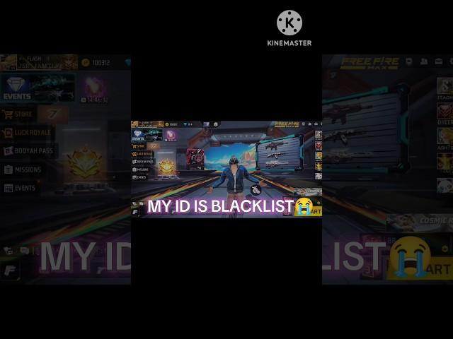 MY ID IS BLACKLIST 70 LEVEL ID BLACKLIST  #freefire #blacklist #support