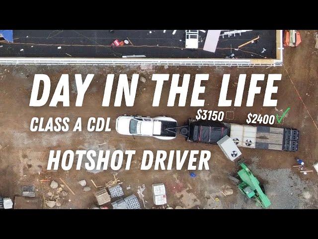 A Day in the Life of a Hotshot Trucker Dropping off $5550