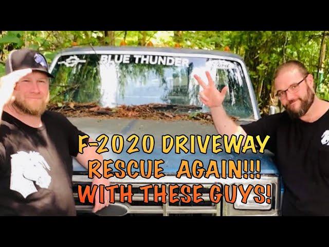 FORD F250 4X4 Driveway Rescue…. Again! With Iron Horse Garage!