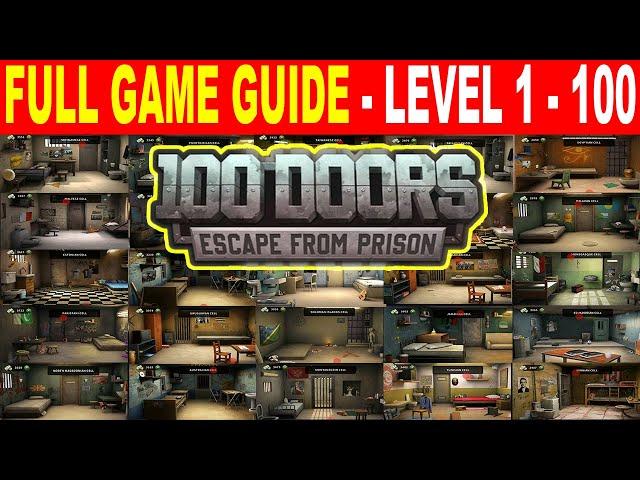 100 Doors Escape from Prison - Gameplay Walkthrough Guide - All Levels 1 - 100