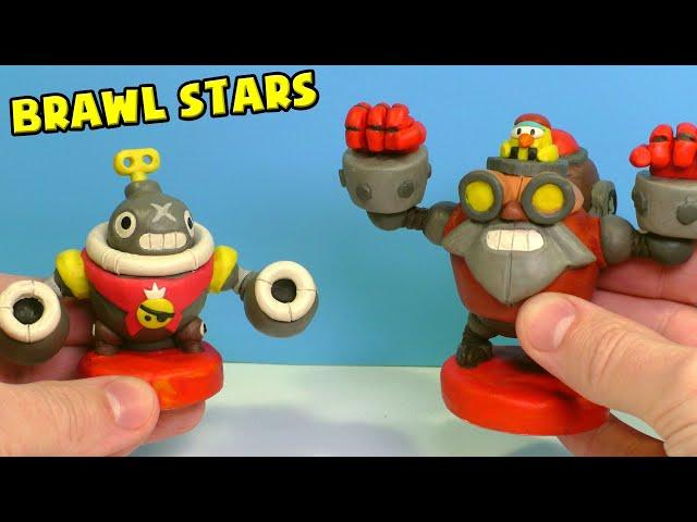 BRAWL STARS Robo Mike and Tik with Clay