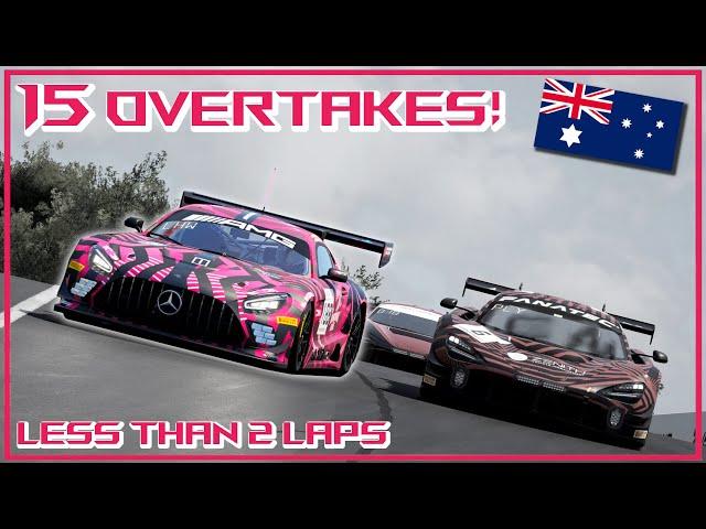 INSANE START IN BATHURST | 15 Overtakes in 3 Minutes! | Assetto Corsa Competizione